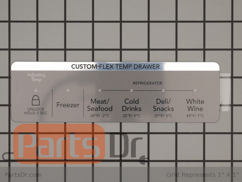 Frigidaire 5304527898 Middle User Interface Overlay