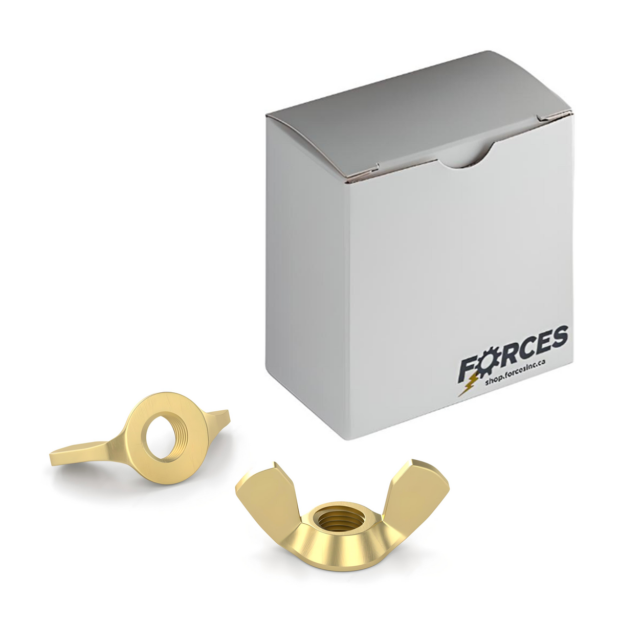 M5-0.8 Wing Nut DIN 315 - Solid Brass