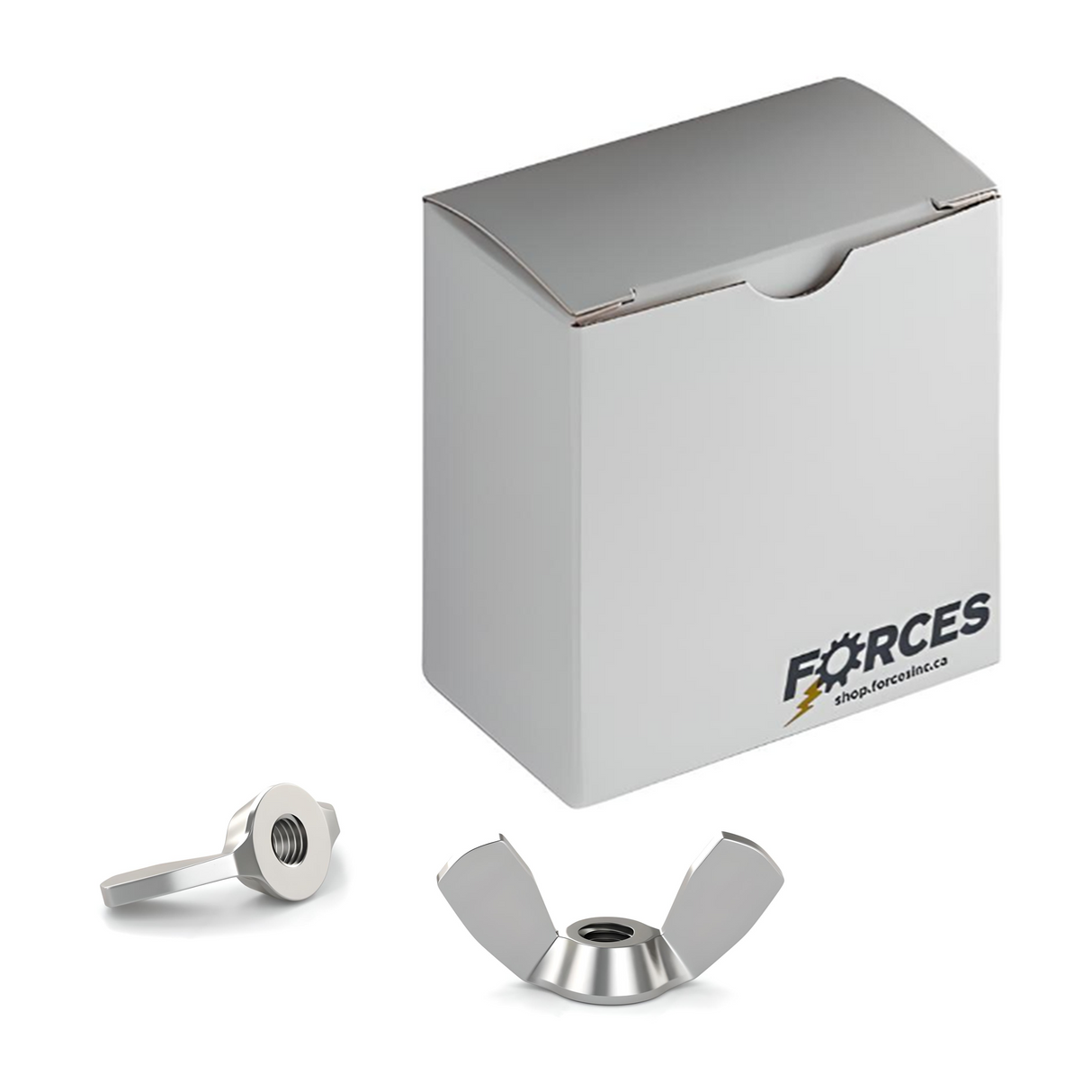 M8-1.25 Wing Nut DIN 315 - Stainless Steel A4 (316)