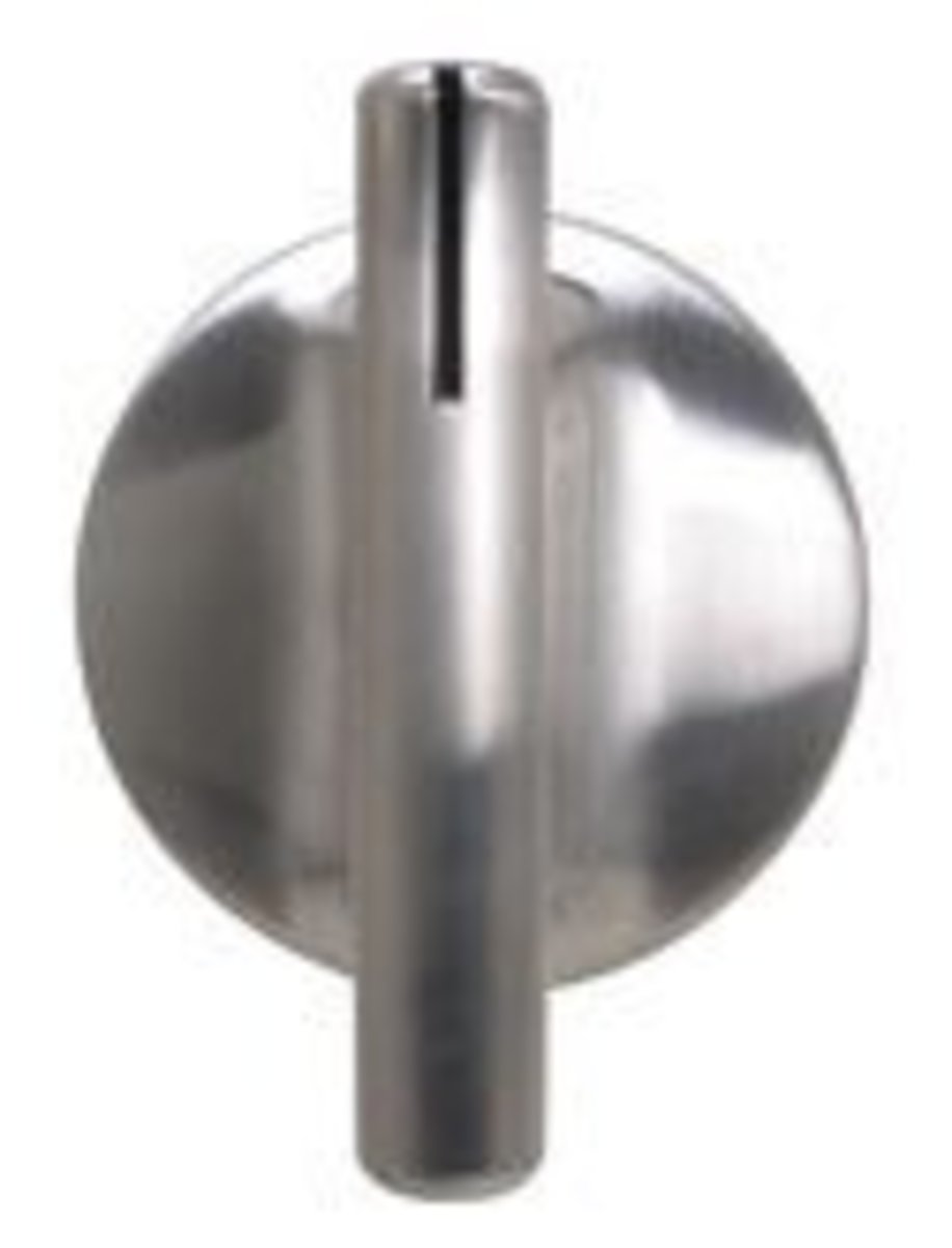 WP7737P245-60 Chrome Control Knob for Whirlpool Stove