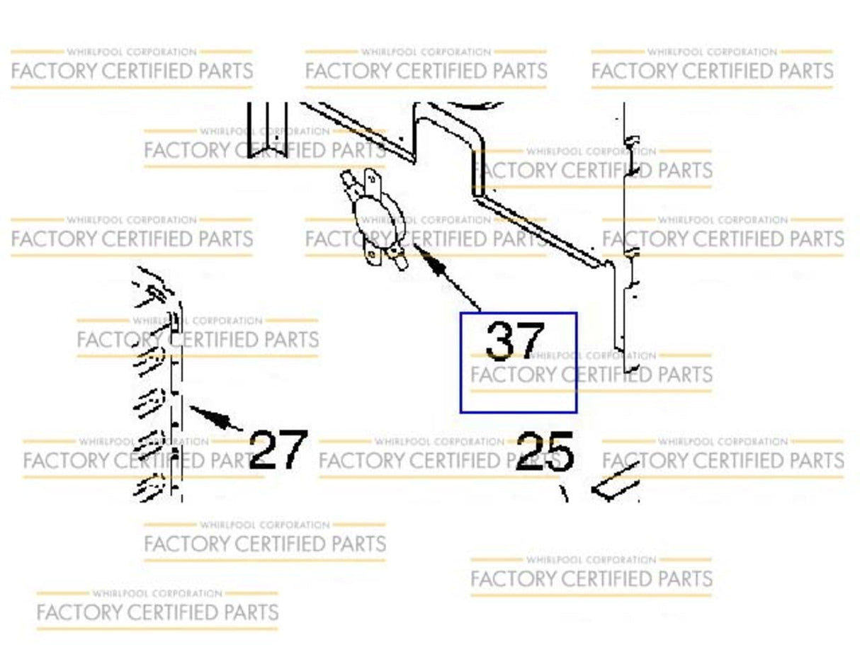 WP9759242 Oven Range Thermostat for Whirlpool/KitchenAid