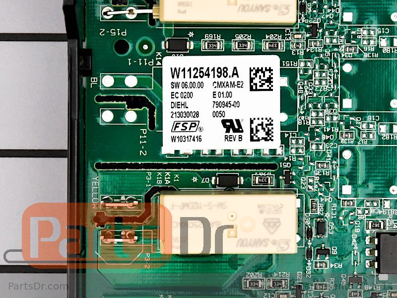 Whirlpool Oven Range Control Board W11296051