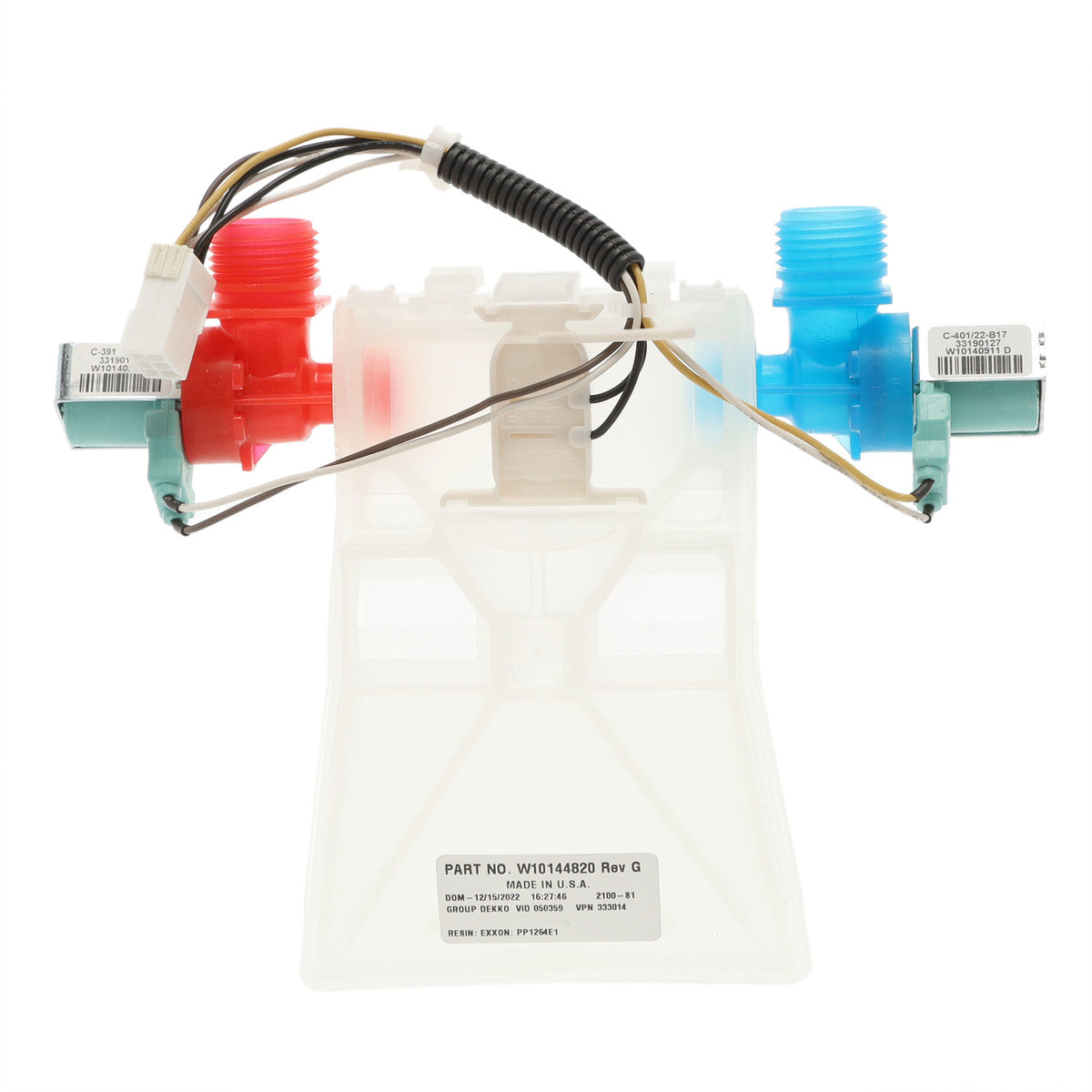 WPW10144820 Water Inlet Valve for Whirlpool Washer