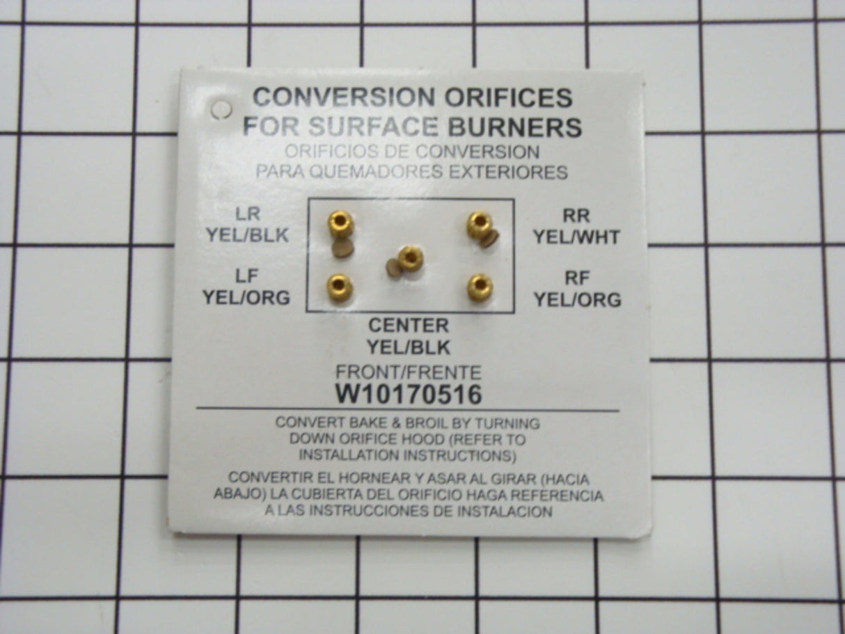 Whirlpool WPW10170516 LP Burner Conversion Kit for Range