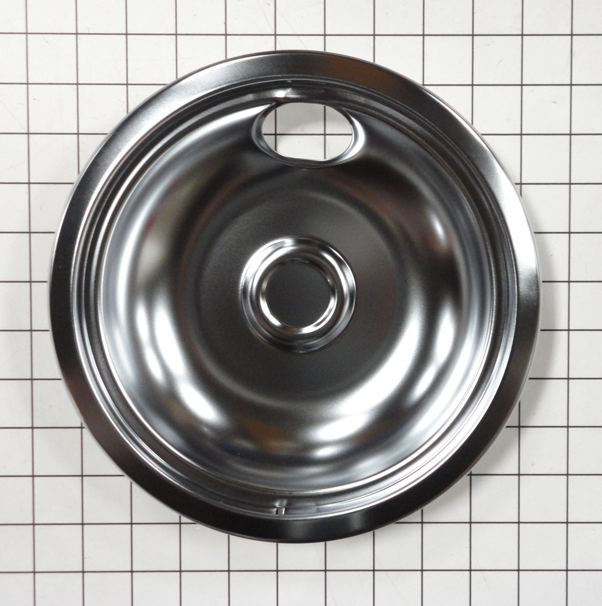 Whirlpool 8" Chrome Stove Drip Bowl - Range Part WPW10196405