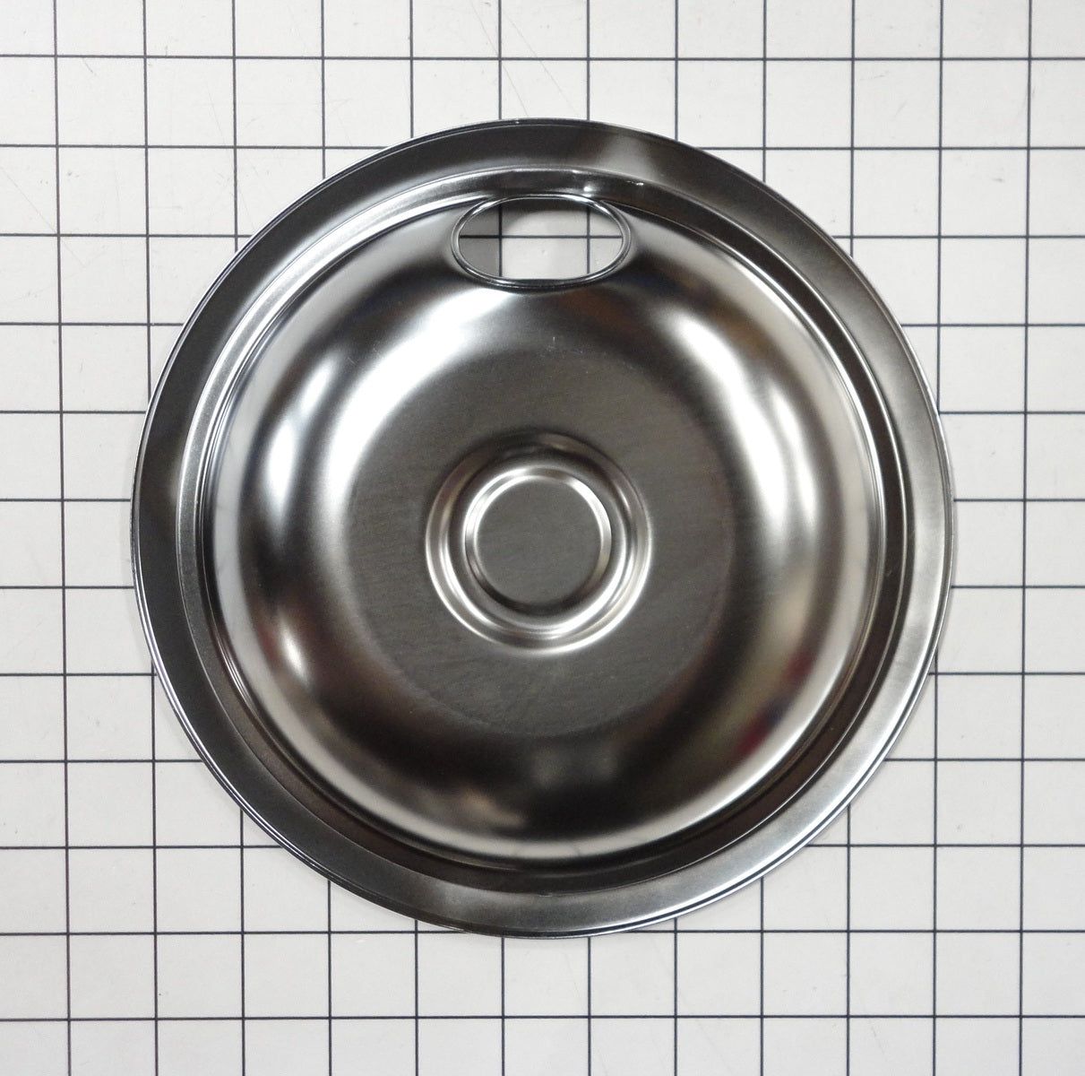 Whirlpool 8" Chrome Stove Drip Bowl - Range Part WPW10196405