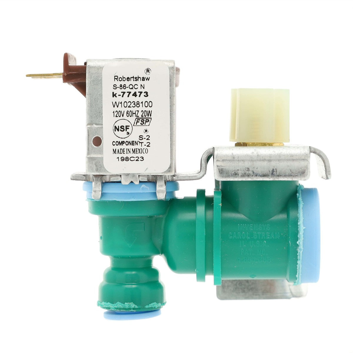 WPW10238100 Water Inlet Valve for Whirlpool Fridge