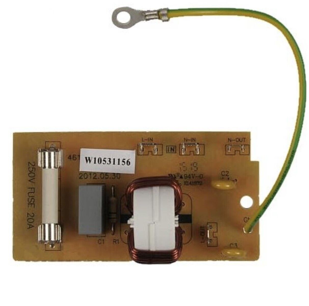 Whirlpool WPW10531156 Microwave Noise Filter Part