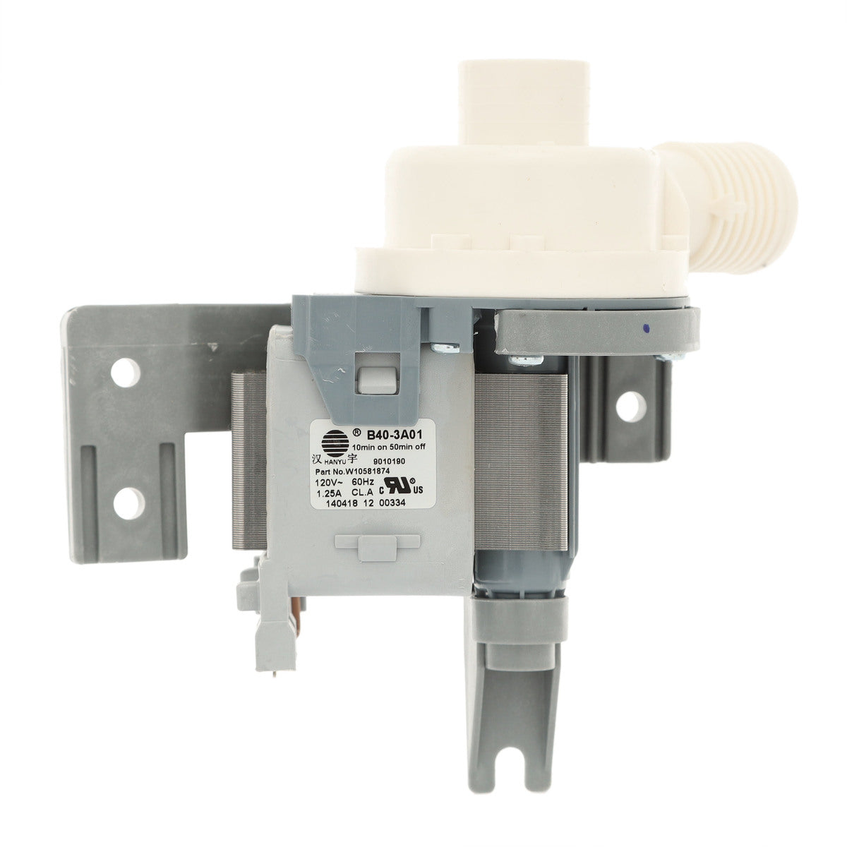 WPW10581874 Water Pump for Whirlpool Washer