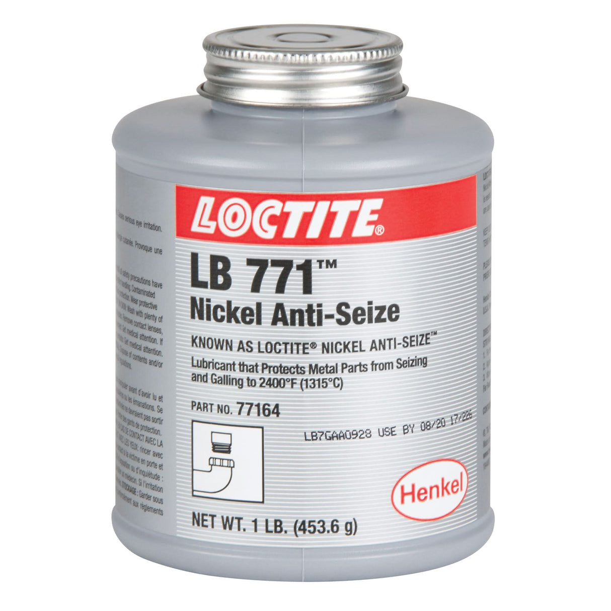 Nickel Grade Anti-Seize, Brush Top Can, 2400°F (1315°C) Max. Temp.