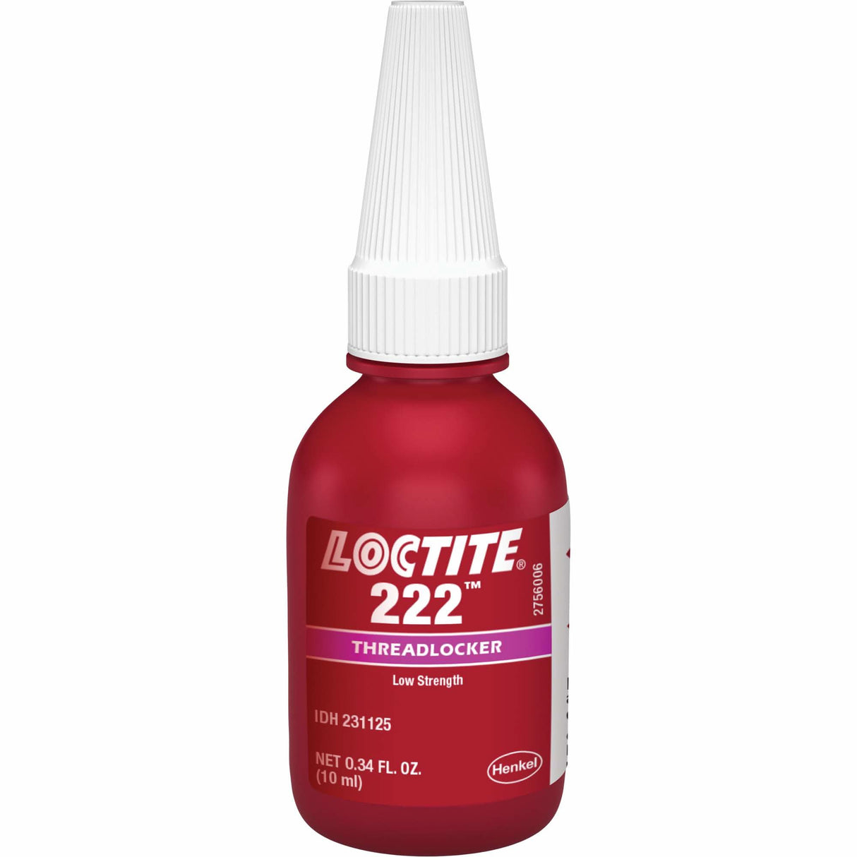 Threadlocker 222 Small Screw, Purple, Low, 10 ml, Bottle