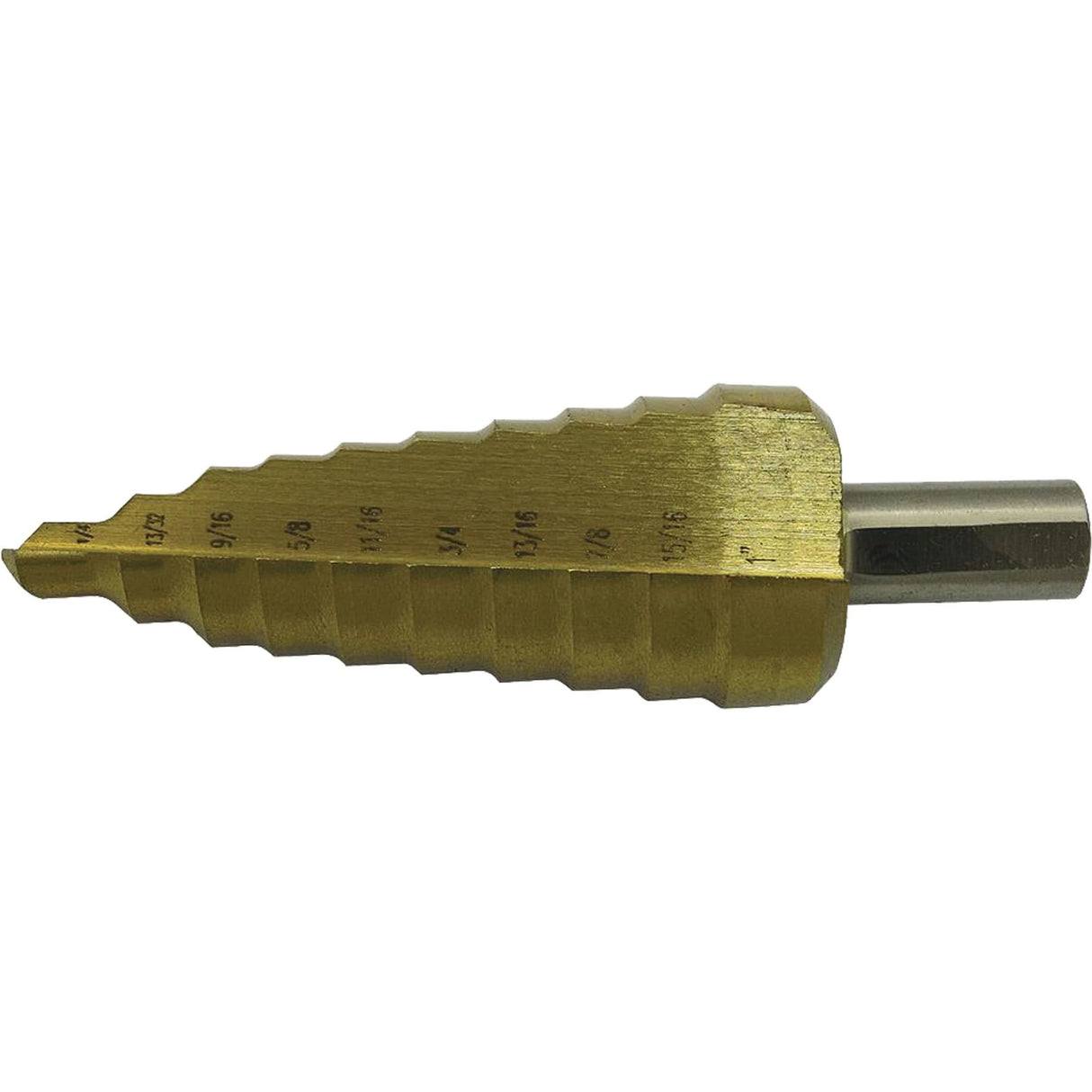 Jet-Kut® 9-Step Super Premium M35 Step Drill, 1/4" - 3/4" , 1/16" Increments, High Speed Steel