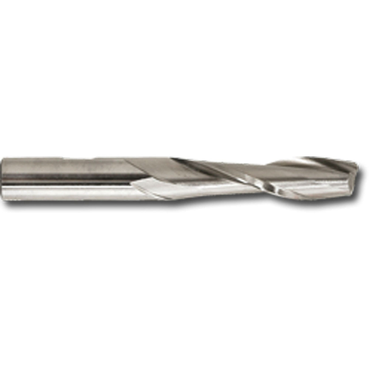 Weldon Shank Long Series End Mill, 3/8" Dia., 2 Flutes, High Speed Cobalt