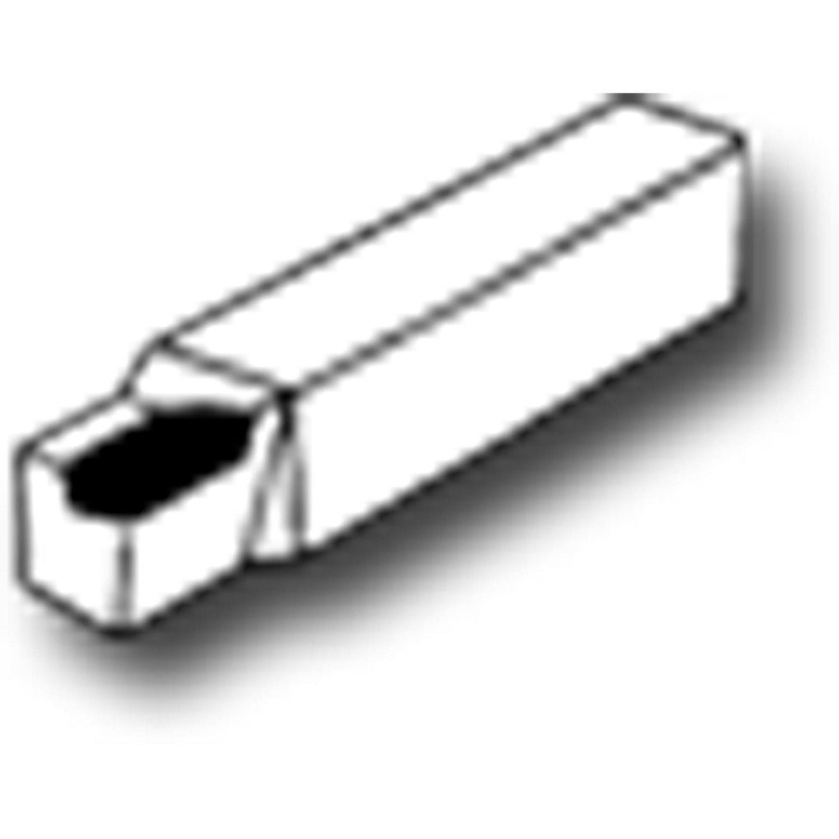 Carbide Tipped Brazed Single Point Tool, 2-1/2" Cutting Edge