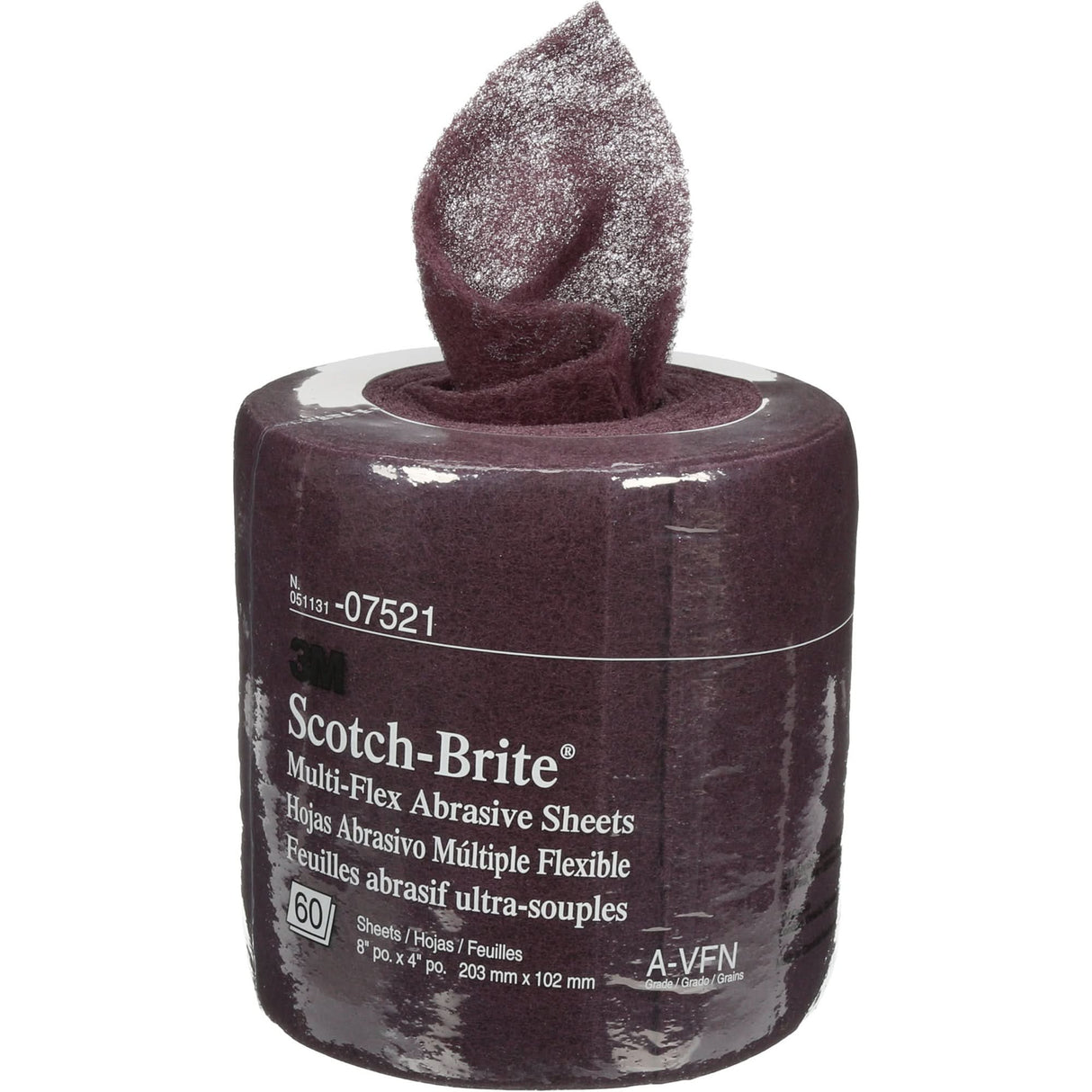 Scotch-Brite™ Sheet Rolls, Very Fine, 8" W x 6-2/3 yd. L