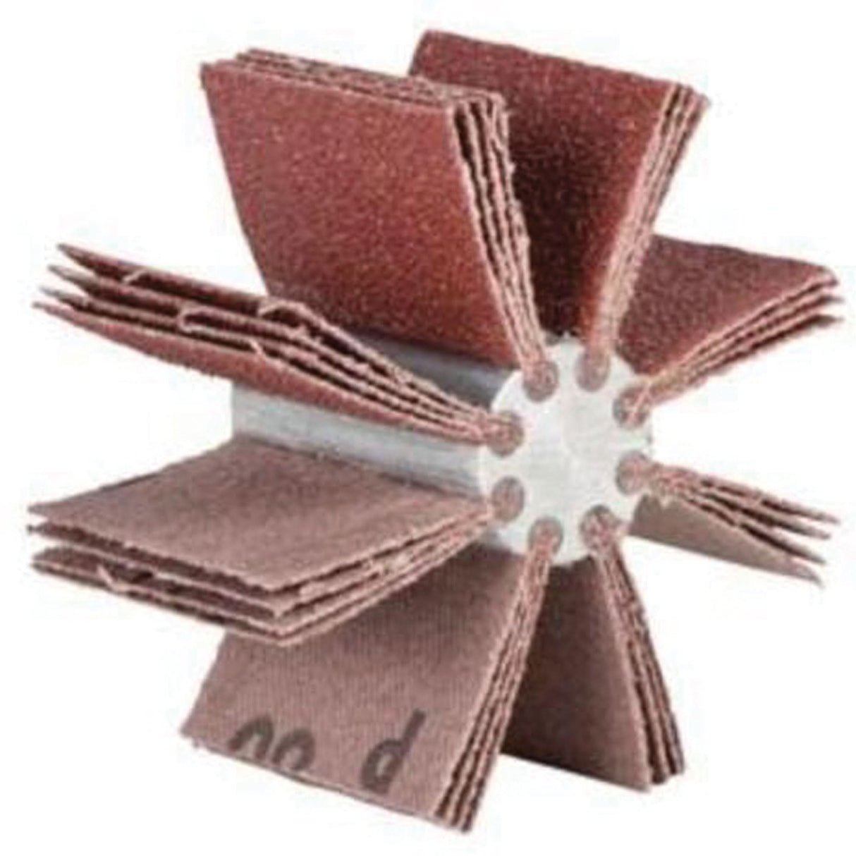Plain Flap B-815 Bore Polisher, Aluminum Oxide, 240 Grit, 3-3/4" x 1-1/2" x