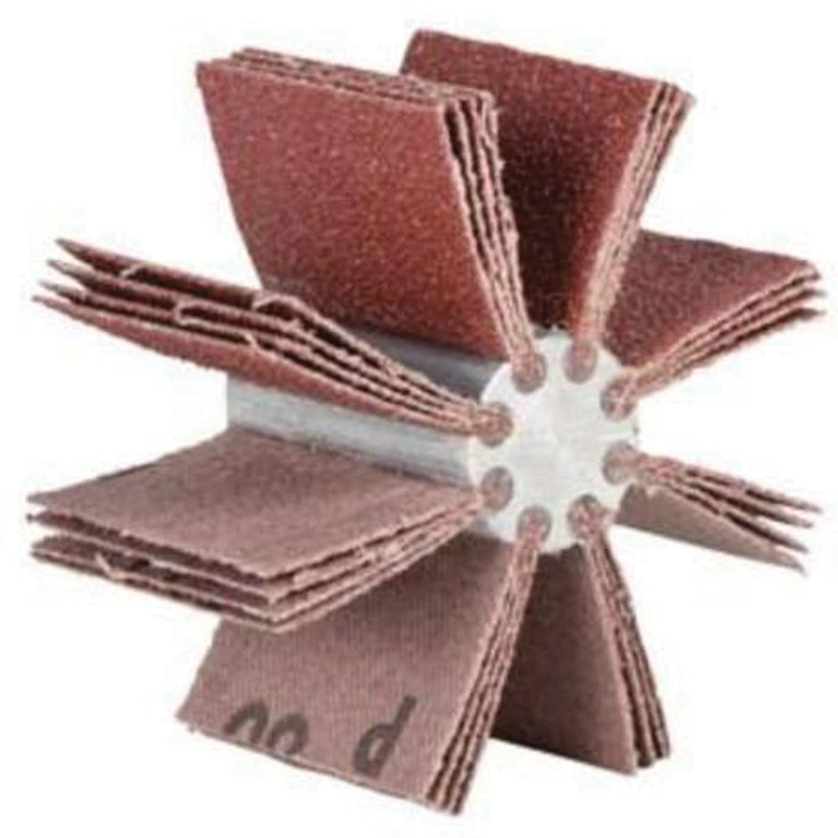 Plain Flap B-820 Bore Polisher, Aluminum Oxide, 60 Grit, 4-3/4" x 1-1/2" x