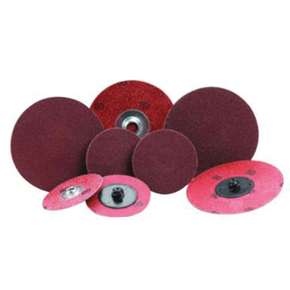 ALO Plus PowerLock® Cloth Disc, 2" Dia., 80 Grit, Aluminum Oxide