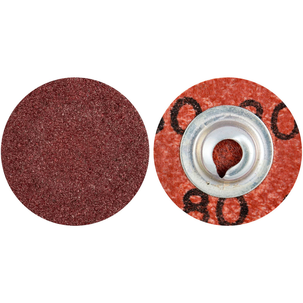 Quick-Change Surface Preparation Disc, 1" Dia., 80 Grit, Aluminum Oxide