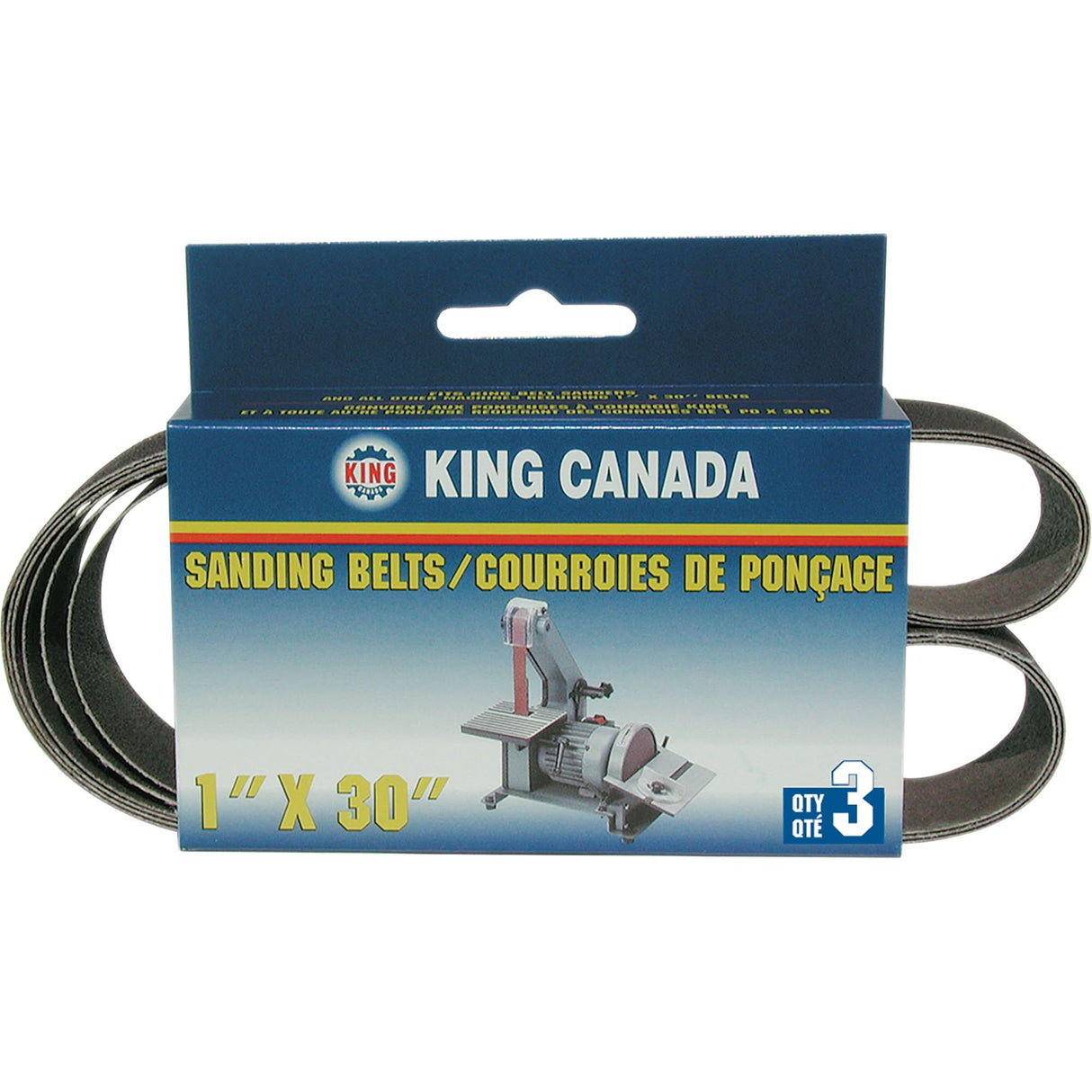 Sanding Belt, 1" W x 30" L, 80 Grit