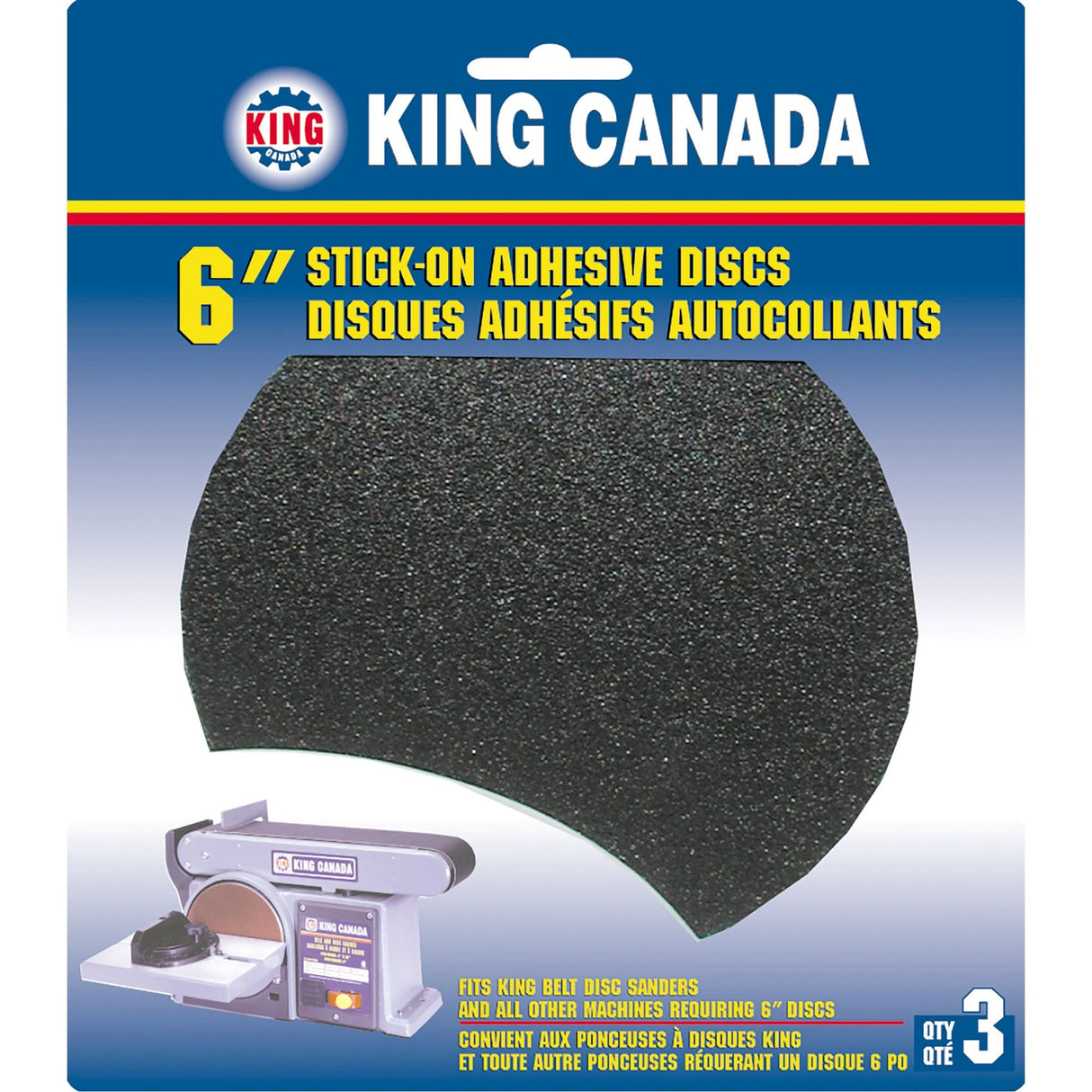 Wood Sanding Disc, 6" Dia., 100 Grit