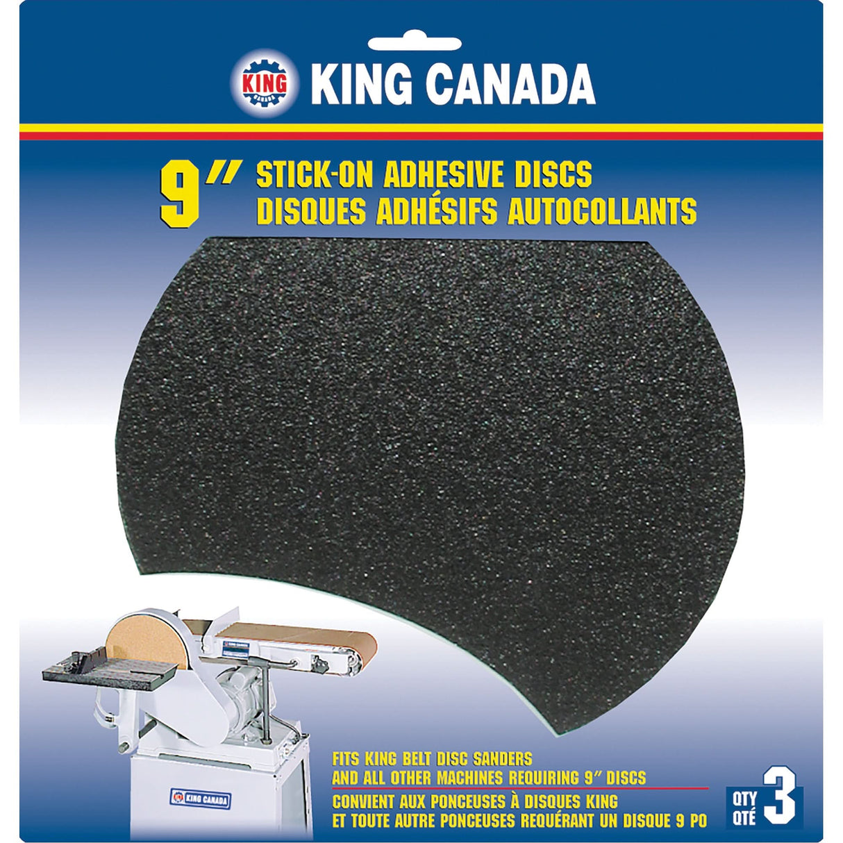 Wood Sanding Disc, 9" Dia., 60 Grit