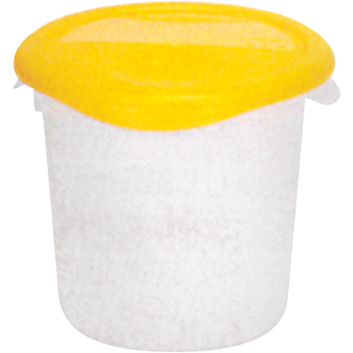 Round Storage Containers, 7-4/5" H x 8-1/2" D, 3.79 L Capacity, Clear