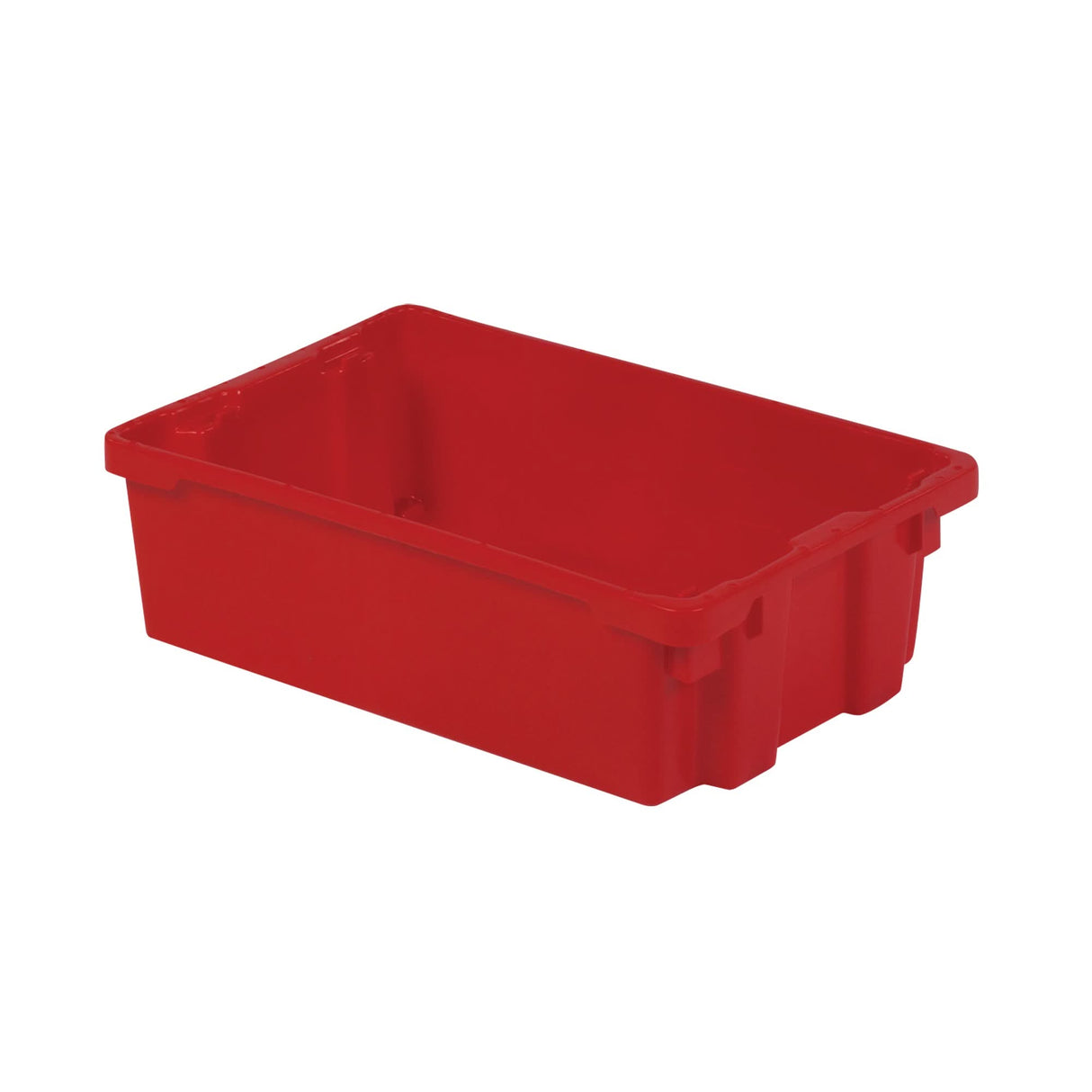 Polylewton Stack-N-Nest® Containers, 6.2" x 20.1" x 13", Red