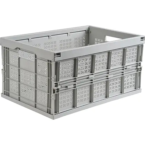 Collapsible Container, 21" L x 14" W x 10.5" H, Grey