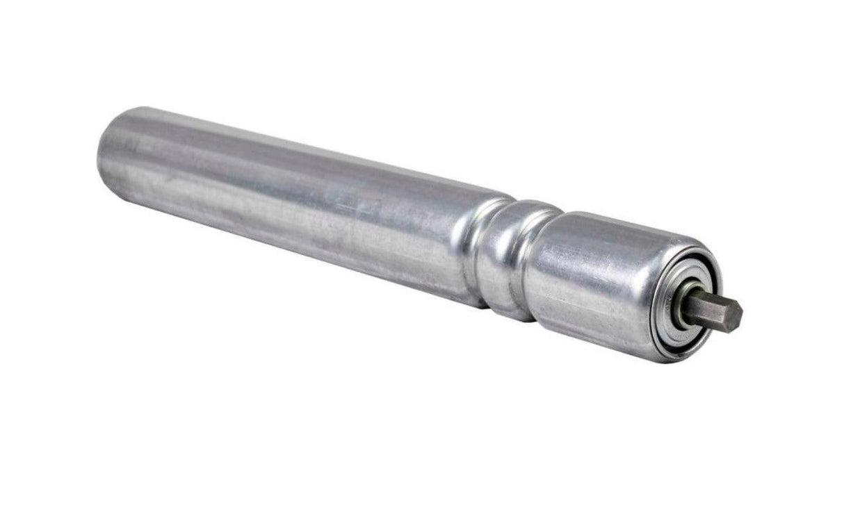 Conveyor Rollers 2" Dia. (2) Groove Hex Shaft 7/16" 16 Ga HRPO