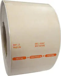 Étiquettes régulières pour balance – Compatibles TEC SL-66