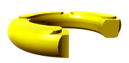 Cushion Seal (V6) 0.375" x 0.687" x 0.157" - Ultra Polyurethane