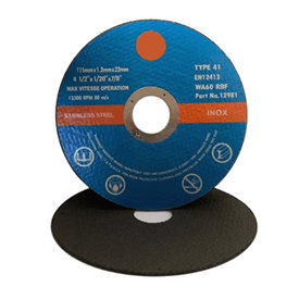 Cutting Disc 4-1/2" x 1/32" x 7/8" Stainless, Grit Medium