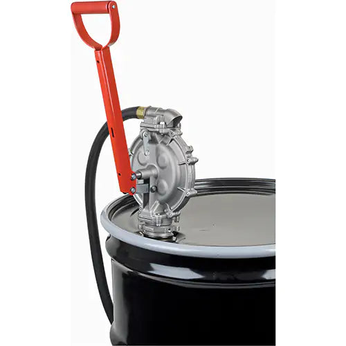 Hand Pump, Aluminum/Steel, 25.5 oz./Stroke, Fits 15-55 Gal.