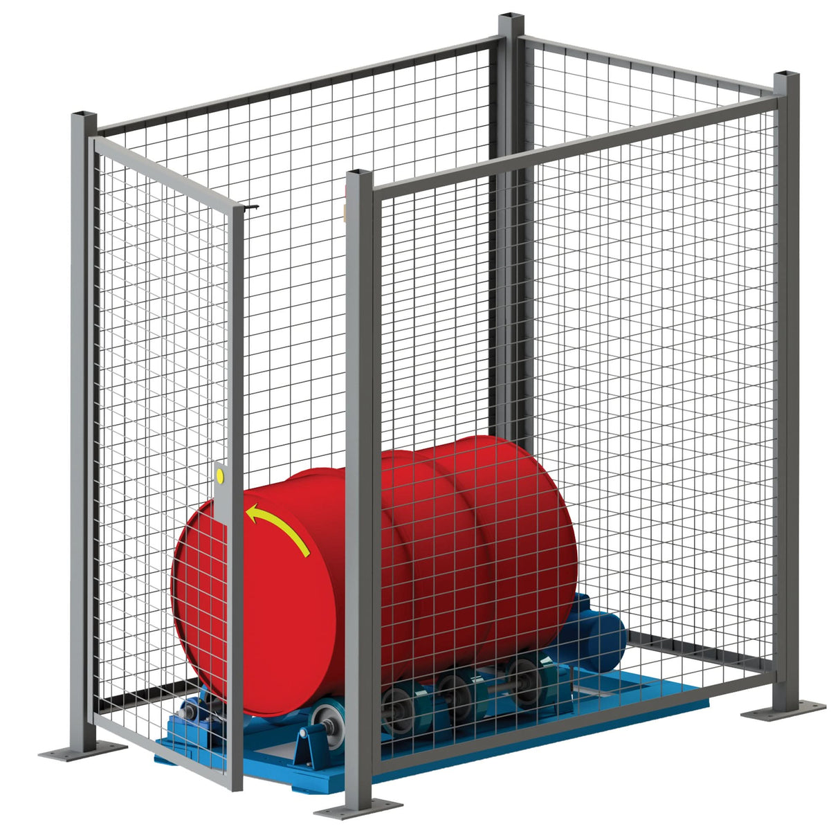 Stationary Drum Roller - Guard Enclosure