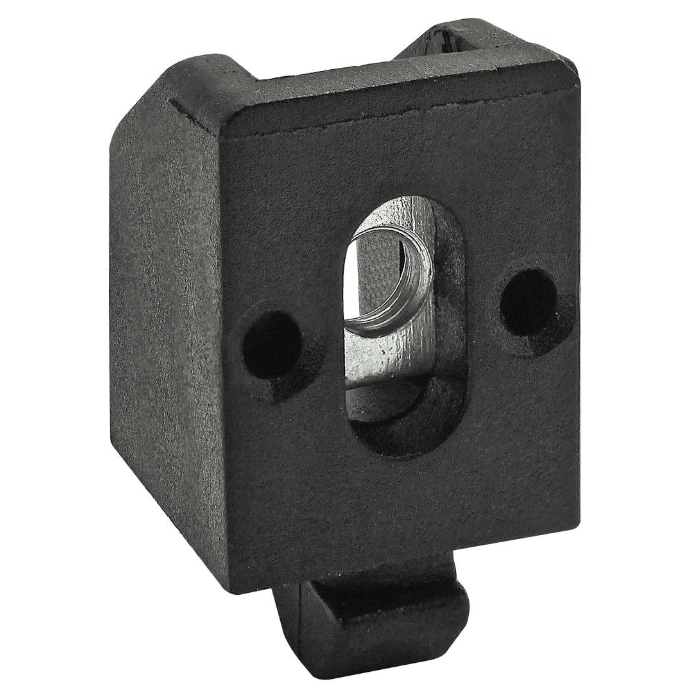 Drop-In Black Panel Mount Block | 20 Series T-Slot