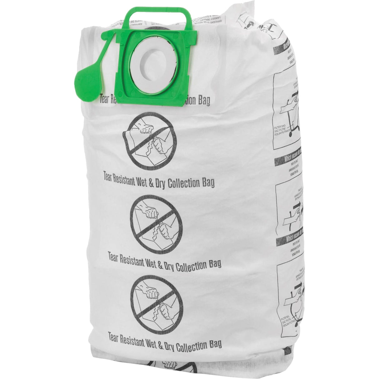 Tear-Resistant Wet/Dry Collection Vacuum Bags, 12 - 20 US gal.