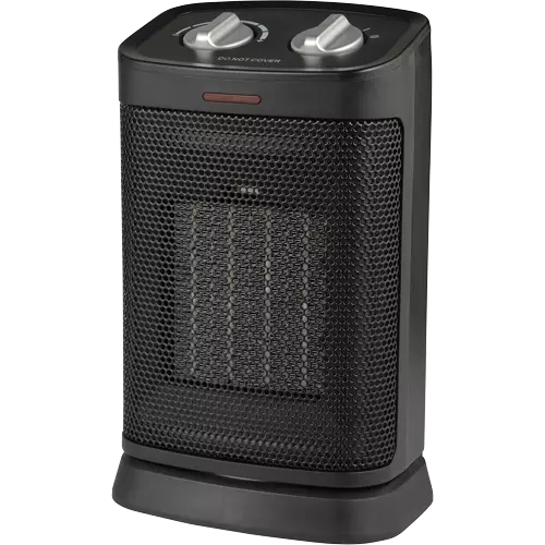Oscillating Heater, Ceramic, Electric, 5200 BTU/H