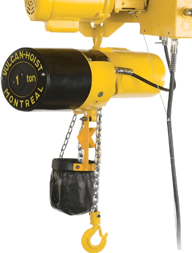 Electric Chain Hoist 1T 575V 14 FPM 15ft LIFT | Full Equip