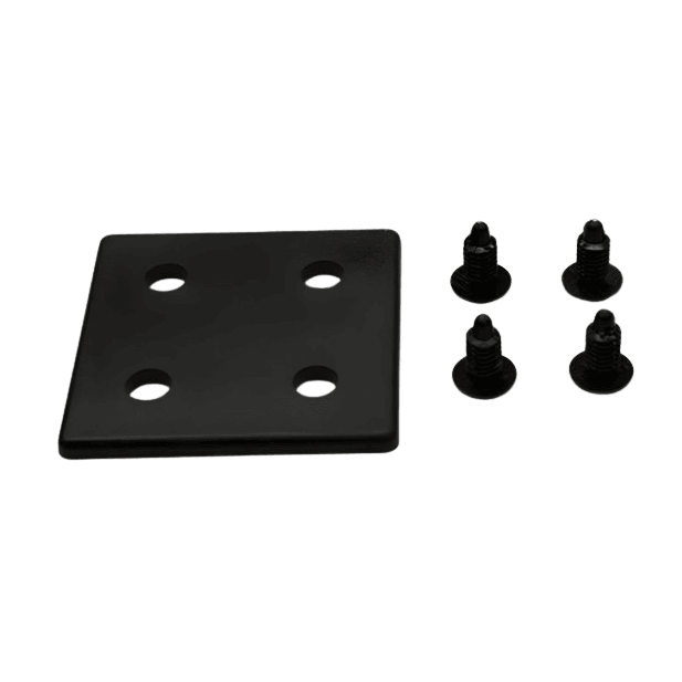 Embout 3" x 3" Noir Plastique à Insertion | Profilés T-Slot Série 15