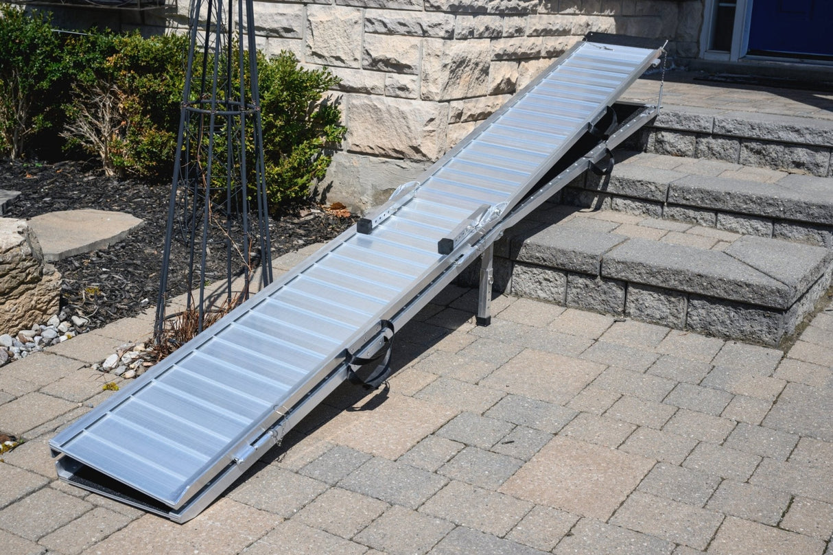 EZee Life EZ12RGT 12 ft Multifold Wheelchair Ramp with Grip Tape | 600 lb Canada