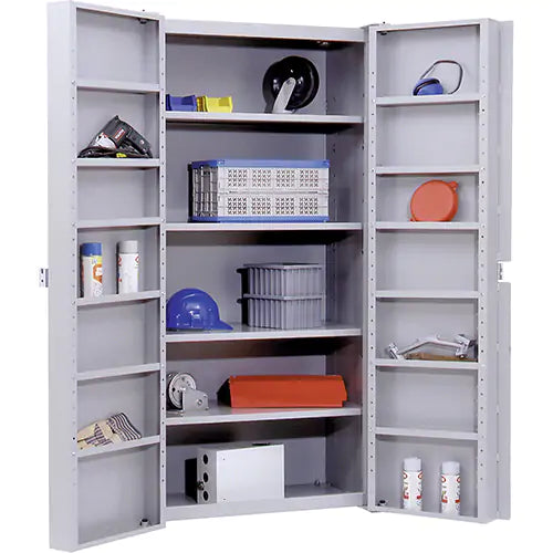 Deep Door Storage Cabinet, 38" W x 24" D x 72" H, 4 Shelves