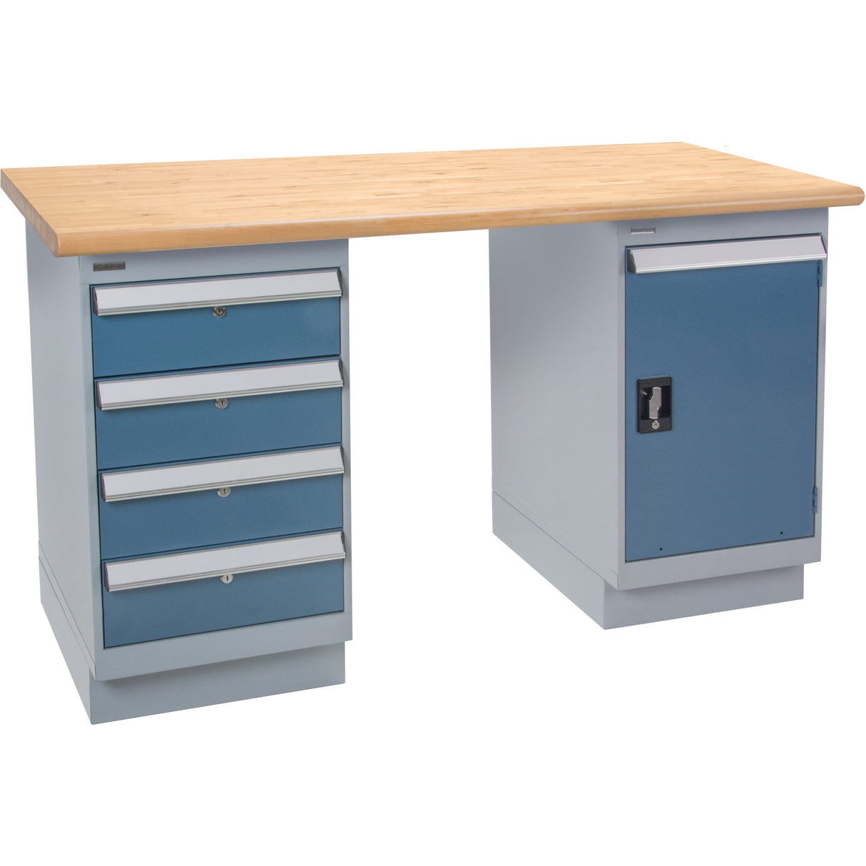 Heavy-Duty Workbench, Door & Drawers, 1500 lbs. Cap., 72" W x 30" D, 34" H