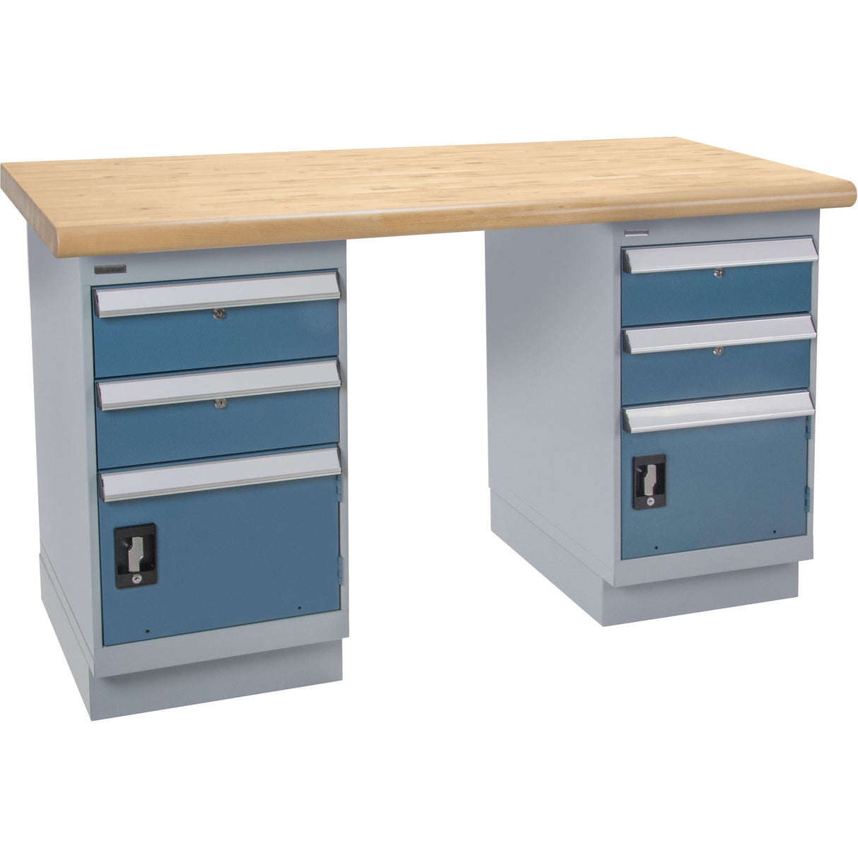 Heavy-Duty Workbench, Dual Drawers, 1500 lbs. Cap., 60" W x 24" D, 34" H