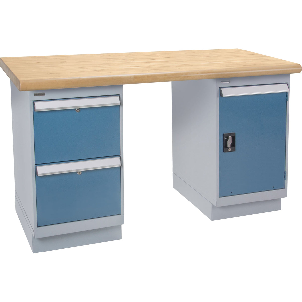 Heavy-Duty Workbench, Door & Drawers, 1500 lbs. Cap., 60" W x 30" D, 34" H