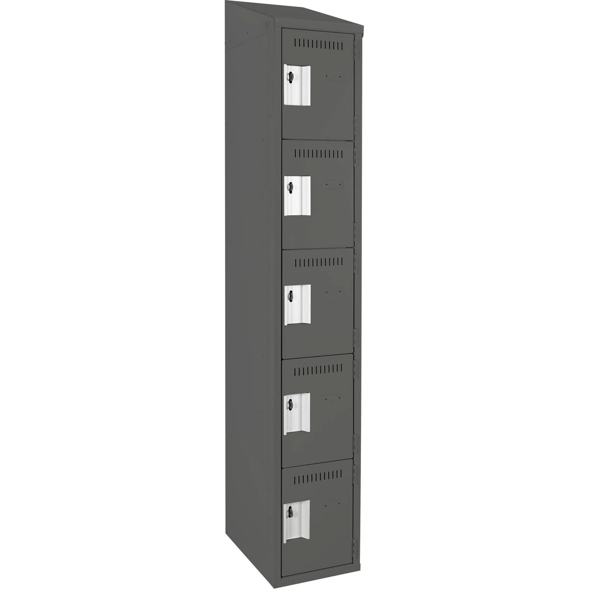 Assembled Clean Line™ Personal Effects Lockers, 5 -tier, 15" x 78" x 12", Steel