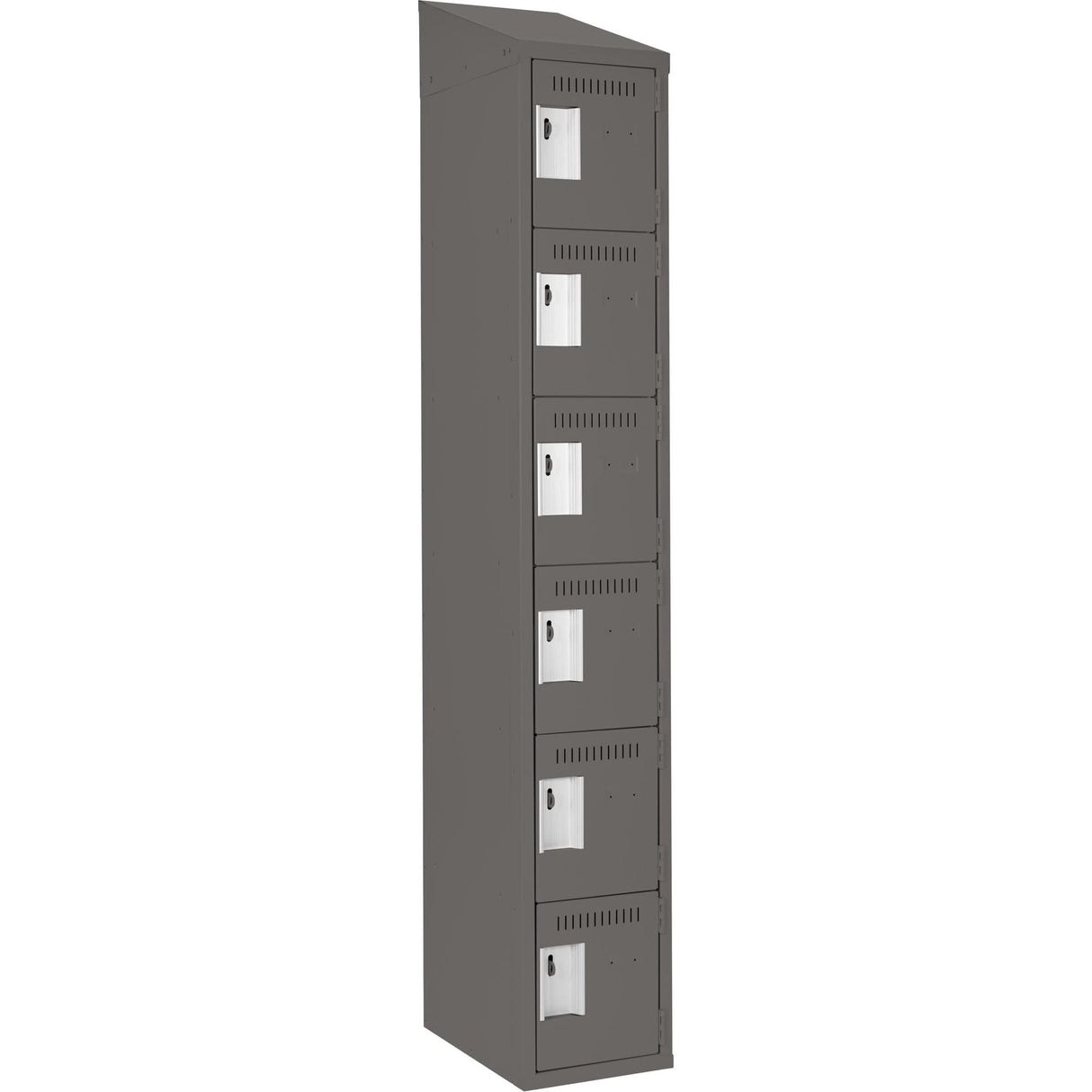Clean-Line Lockerette, 6 -tier, 15" x 72" x 12", Steel