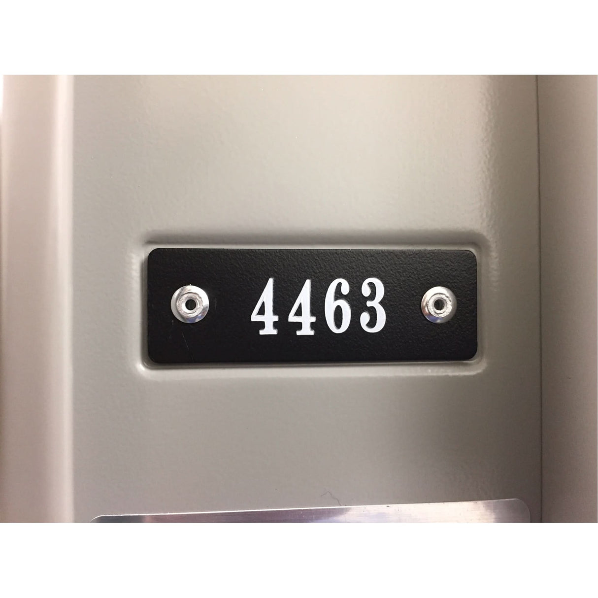 Locker Plate Numbers
