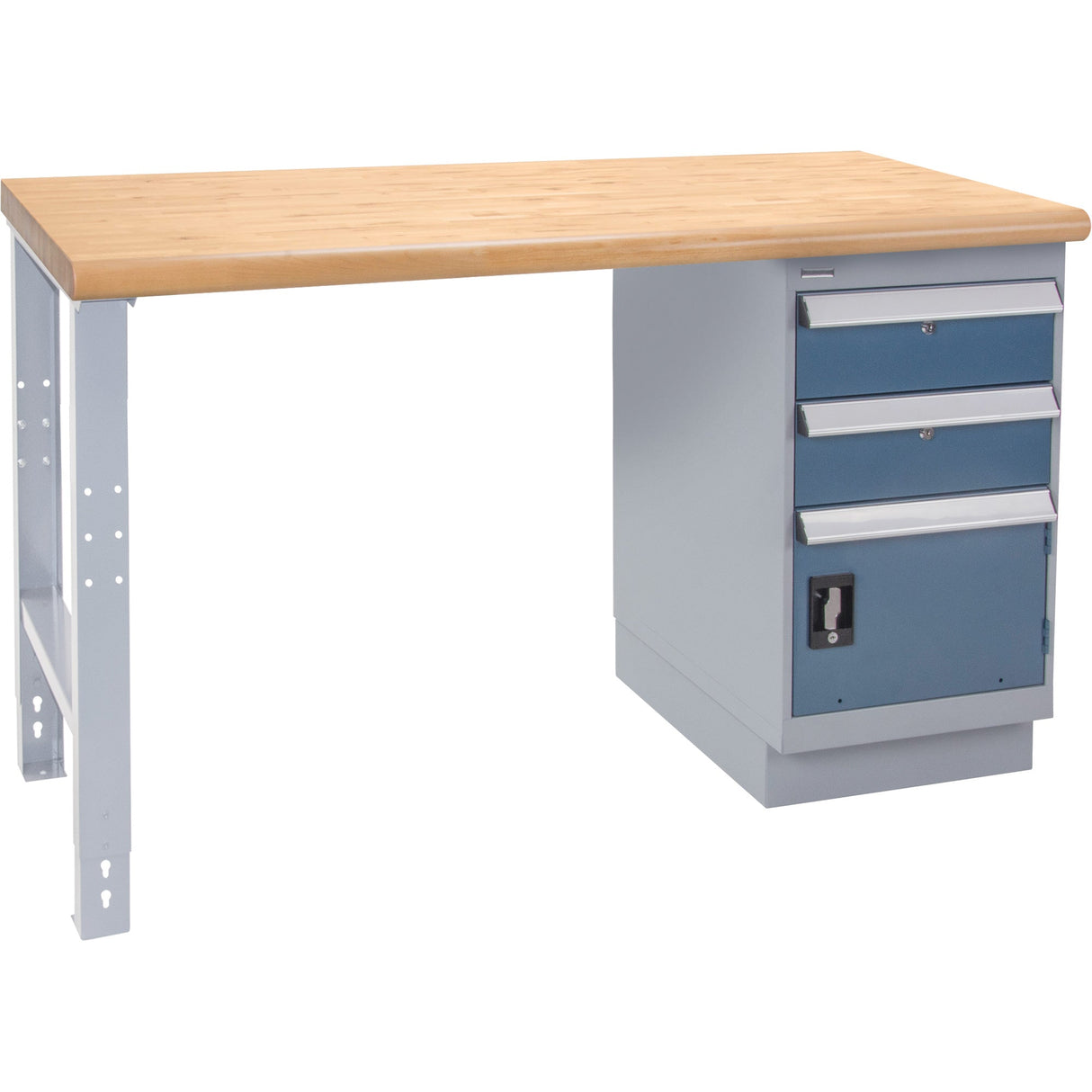 Industrial Duty Workbench, Door w/ Drawer Combination, 1000 lbs. Cap., 30" W x 60" D, 34" H