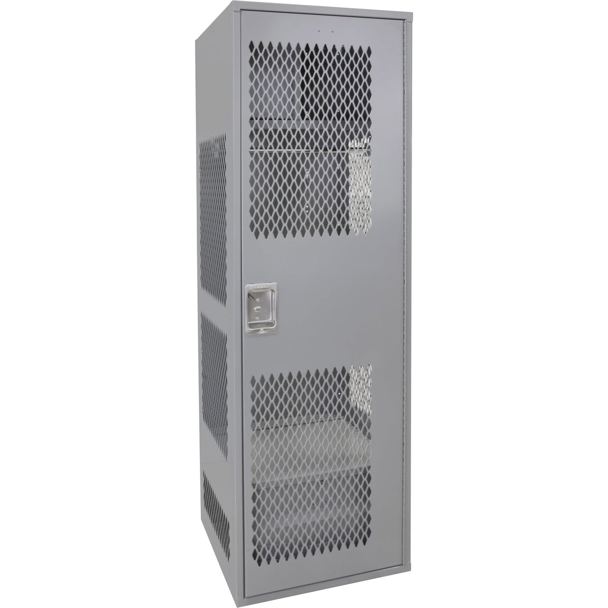 Gear Locker with Door, Steel, 24" W x 24" D x 72" H, Grey